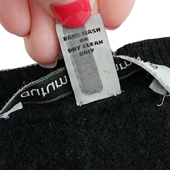 Autumn Cashmere Black Cashmere Dolman Sleeve Sweater Size XS - Picture 6 of 6